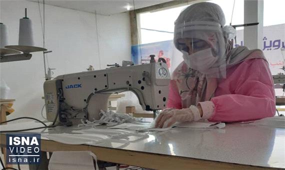 تولید روزانه 100 هزار ماسک و گان توسط تشکل‌ها و سازمان‌های مردم نهاد در استان کرمان
