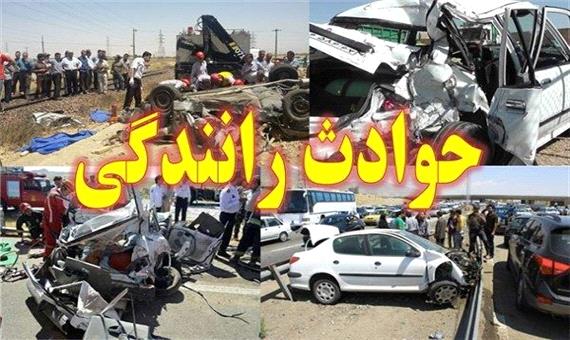 9 کشته و زخمی در تصادف محور فهرج - زاهدان