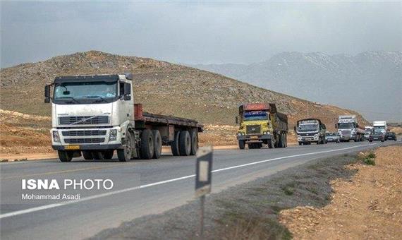 حمل‌ونقل 13.5 میلیون تن کالا بوسیله ناوگان جاده ای استان کرمان