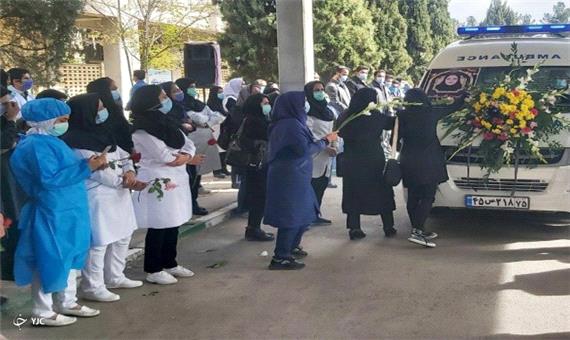 تشییع و تدفین پیکر شهید مدافع سلامت در سیرجان