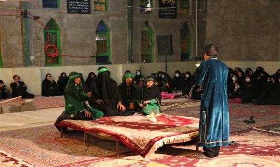 مجلس تعزیه شهادت حضرت زهرا (س) در روستای ده زیار کرمان برگزار شد