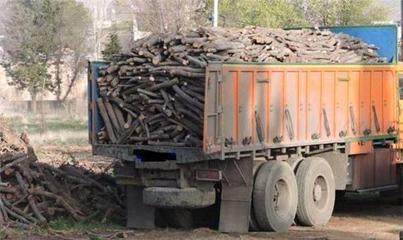 19 تن چوب قاچاق در نرماشیر کشف شد