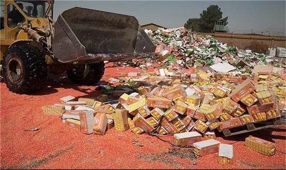 مدیر شبکه بهداشت: یک تن مواد غذایی فاسد در عنبرآباد معدوم شد