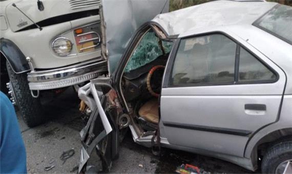 تصادف خونین 4 خودرو در محور ریگان-ایرانشهر