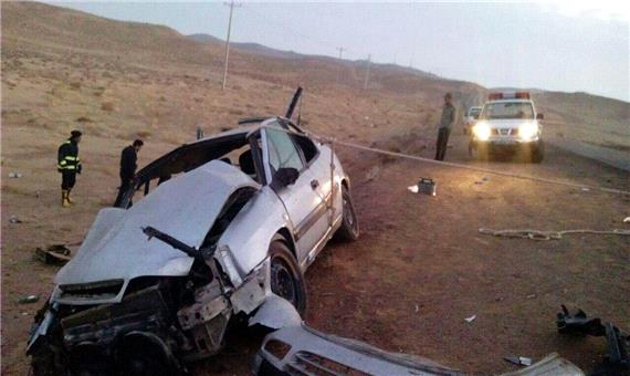 2 کشته و چهار مصدوم در پی واژگونی خودرو زانتیا در محور ماهان به کرمان