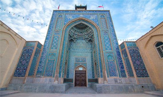 مرمت کاشی‌کاری مسجد ملک کرمان آغاز شد