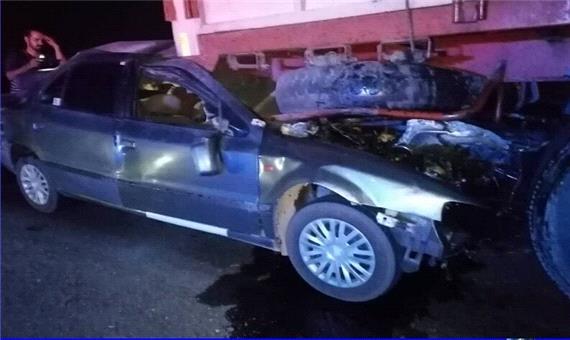 خواب آلودگی راننده در رفسنجان 2 جوان را به کام مرگ کشاند