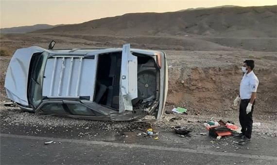 5 مصدوم در حادثه رانندگی محور بم ـ کرمان