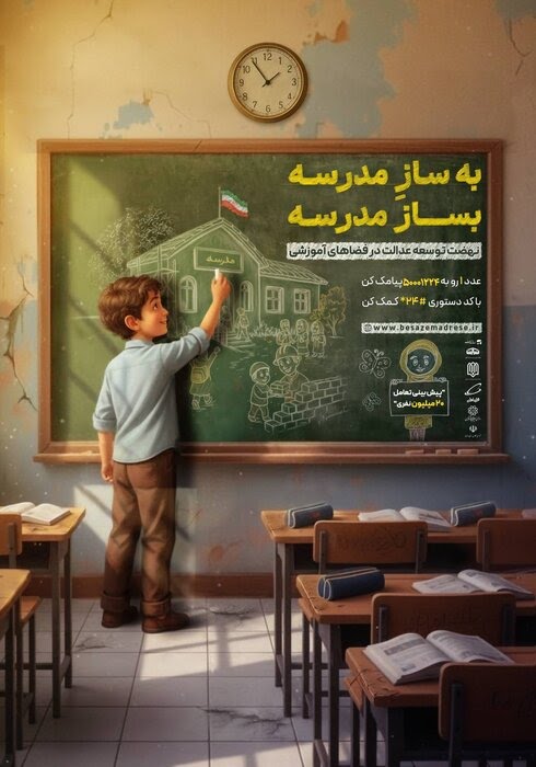 پویش ملی «به ساز مدرسه، بساز مدرسه» در استان کرمان آغاز شد
