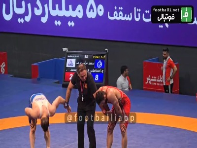 لحظه قهرمانی استقلال در لیگ کشتی فرنگی باشگاه‌های کشور