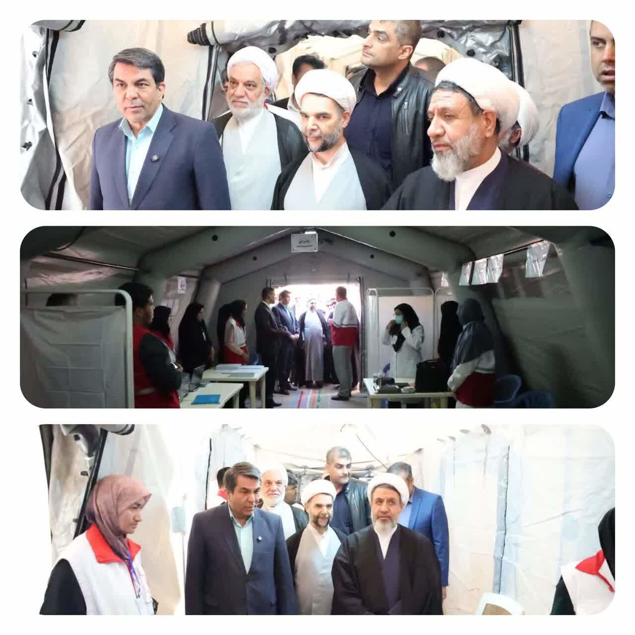 افتتاح بیمارستان صحرایی هلال‌احمر کرمان