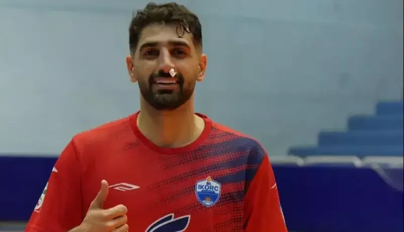عبور خطر از بیخ گوش مهاجم شگفتی‌ساز فوتسال